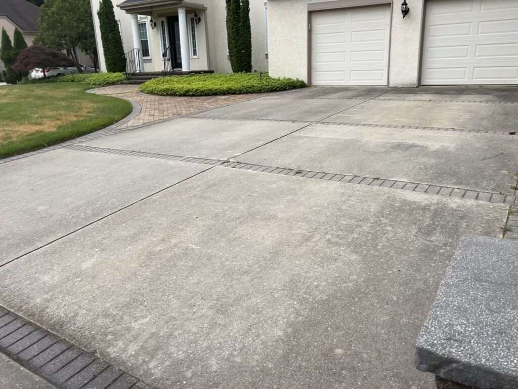 pressure washing before