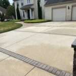 Pressure washing after